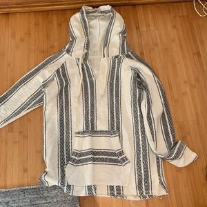 Womens Stripped “Drug Rug” With Rope Drawstring